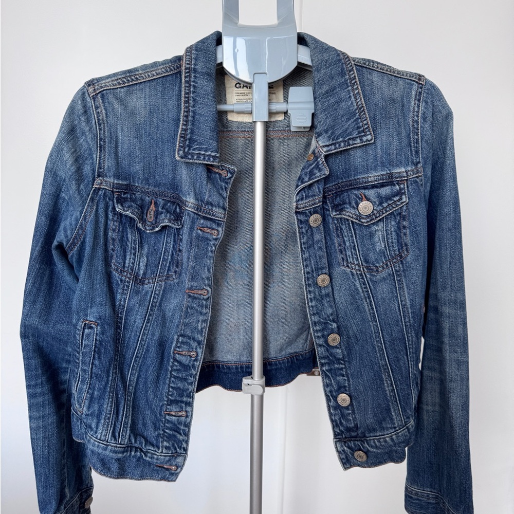 Soft Jean Garage Denim Jacket with top light fade patina